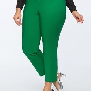 NWT Eloquii Kady work pants in green